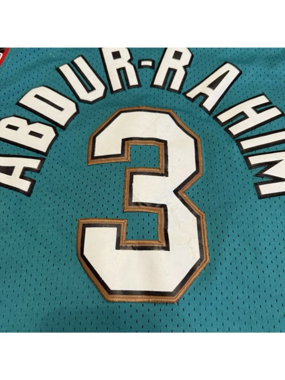 Adidas Vancouver Grizzlies Shareef Abdur-Rahim #3 NBA Hardwood Classics Size M